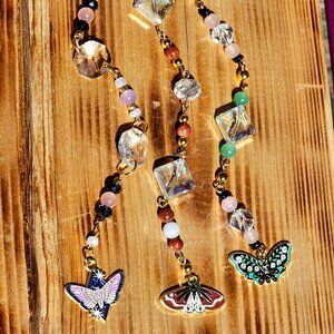 Moth Suncatcher Car Charm